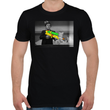 PRINTFASHION A sebhelyesarcú - Férfi póló - Fekete férfi póló