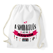 PRINTFASHION A sminkelés az én terápiám - Sportzsák, Tornazsák - Fehér tornazsák