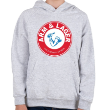 PRINTFASHION A sör ereje - Gyerek kapucnis pulóver - Sport szürke gyerek pulóver, kardigán