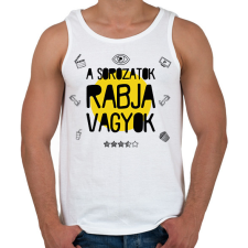 PRINTFASHION A sorozatok rabja - Férfi atléta - Fehér atléta, trikó