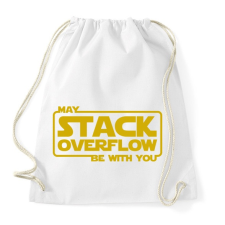 PRINTFASHION A Stack Overflow legyen veled - Sportzsák, Tornazsák - Fehér tornazsák