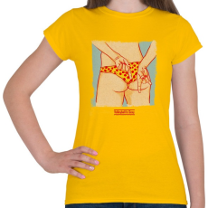 PRINTFASHION A strandröplabda sexy - Női póló - Sárga