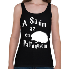 PRINTFASHION A Sünim az én Patrónusom - Női atléta - Fekete női trikó