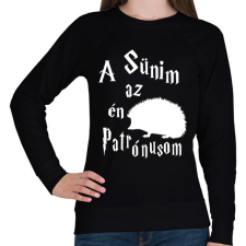 PRINTFASHION A Sünim az én Patrónusom - Női pulóver - Fekete női pulóver, kardigán