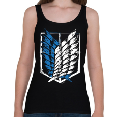 PRINTFASHION A szabadság szárnyai - Női atléta - Fekete