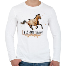 PRINTFASHION A szabadság - Férfi hosszú ujjú póló - Fehér férfi póló