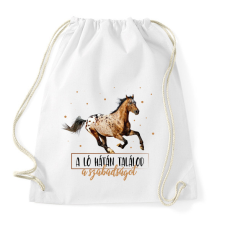 PRINTFASHION A szabadság - Sportzsák, Tornazsák - Fehér tornazsák