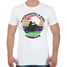 PRINTFASHION A száguldás, a szél - Honda - Férfi póló - Fehér férfi póló