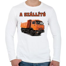 PRINTFASHION a szállító3 - Férfi hosszú ujjú póló - Fehér férfi póló