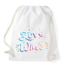 PRINTFASHION A szerelem mindig győz - Love always wins - Sportzsák, Tornazsák - Fehér tornazsák