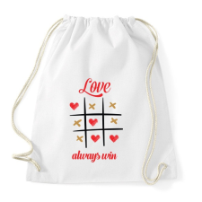 PRINTFASHION A szerelem mindig győz - Sportzsák, Tornazsák - Fehér tornazsák
