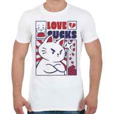 PRINTFASHION A szerelem szívás - Férfi póló - Fehér férfi póló