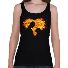 PRINTFASHION A szerelem tüze - Női atléta - Fekete