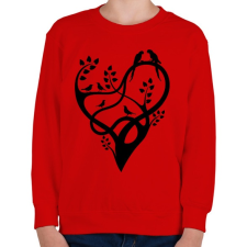 PRINTFASHION A szeretet fája - Gyerek pulóver - Piros gyerek pulóver, kardigán