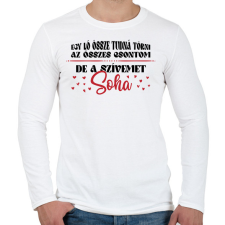 PRINTFASHION A szívemet soha nem töri össze - Férfi hosszú ujjú póló - Fehér férfi póló