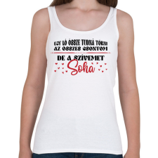 PRINTFASHION A szívemet soha nem töri össze - Női atléta - Fehér női trikó