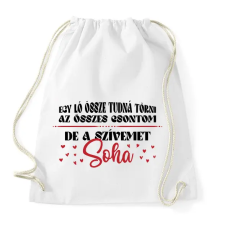 PRINTFASHION A szívemet soha nem töri össze - Sportzsák, Tornazsák - Fehér tornazsák