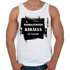 PRINTFASHION A szobafestés királya én vagyok - Férfi atléta - Fehér