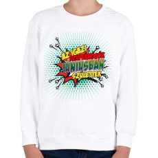 PRINTFASHION A szuperhősök júniusban születtek - Gyerek pulóver - Fehér