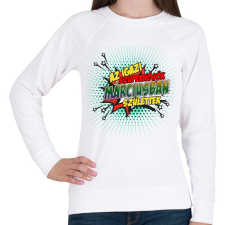 PRINTFASHION A szuperhősök márciusban születtek - Női pulóver - Fehér női pulóver, kardigán