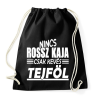 PRINTFASHION A Tejföl a kulcs! - Sportzsák, Tornazsák - Fekete