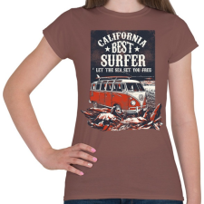 PRINTFASHION A tenger felszabadít - Női póló - Mogyoróbarna női póló