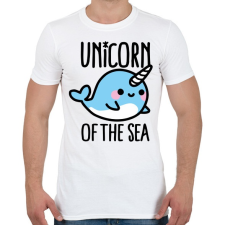 PRINTFASHION A tenger unikornisa - Férfi póló - Fehér férfi póló