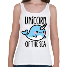 PRINTFASHION A tenger unikornisa - Női atléta - Fehér női trikó