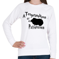 PRINTFASHION A Tengerimalacom az én Patrónusom - Női pulóver - Fehér