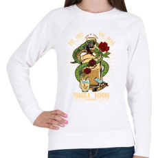 PRINTFASHION A tequila méreg - Női pulóver - Fehér