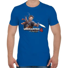 PRINTFASHION A Thief’s End - Férfi póló - Királykék férfi póló