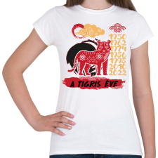 PRINTFASHION A tigris éve - Női póló - Fehér női póló