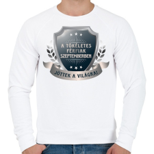 PRINTFASHION A tökéletes férfiak szeptember - Férfi pulóver - Fehér női pulóver, kardigán