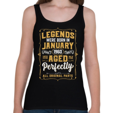 PRINTFASHION A tökéletes legendák januárban születtek - Női atléta - Fekete