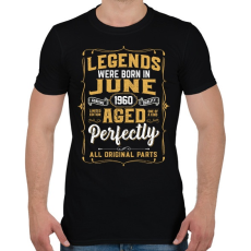 PRINTFASHION A tökéletes legendák júniusban születtek - Férfi póló - Fekete
