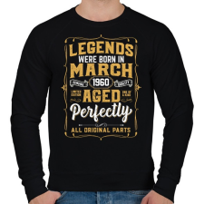 PRINTFASHION A tökéletes legendák márciusban születtek - Férfi pulóver - Fekete női pulóver, kardigán