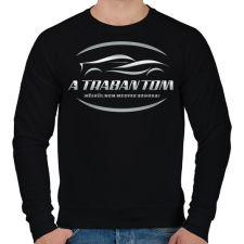 PRINTFASHION A trabantom nélkül - Férfi pulóver - Fekete férfi pulóver, kardigán