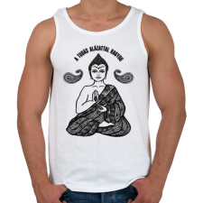 PRINTFASHION A tudás alázatosan ragyog - Férfi atléta - Fehér atléta, trikó