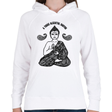 PRINTFASHION A tudás alázatosan ragyog - Női kapucnis pulóver - Fehér női pulóver, kardigán