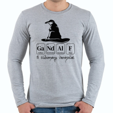 PRINTFASHION A tudomány varázslat - Férfi hosszú ujjú póló - Sport szürke