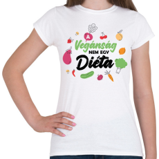 PRINTFASHION A vegánság - Női póló - Fehér