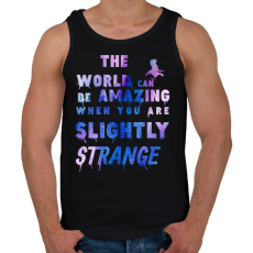 PRINTFASHION a világ csodálatos lehet, ha kissé furcsa vagy - Férfi atléta - Fekete