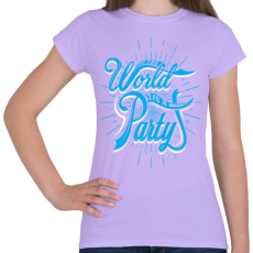 PRINTFASHION A világ egy parti - Női póló - Viola