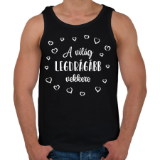 PRINTFASHION A világ legdrágább vekkere - Férfi atléta - Fekete atléta, trikó