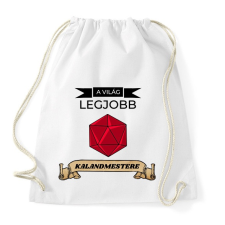 PRINTFASHION A Világ Legjobb Kalandmestere (Fekete) - Sportzsák, Tornazsák - Fehér tornazsák