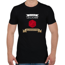 PRINTFASHION A Világ Legjobb Kalandmestere - Férfi póló - Fekete férfi póló