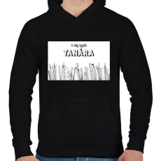 PRINTFASHION A világ legjobb tanára - Ceruzákkal - Férfi kapucnis pulóver - Fekete