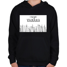PRINTFASHION A világ legjobb tanára - Ceruzákkal - Gyerek kapucnis pulóver - Fekete