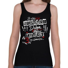 PRINTFASHION A világ legveszélyesebb dolga... - Női atléta - Fekete női trikó