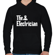 PRINTFASHION A Villanyszerelő - Férfi kapucnis pulóver - Fekete
